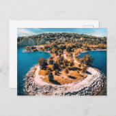 Scarborough Bluffs Canada gestiliseerd Briefkaart (Voorkant / Achterkant)