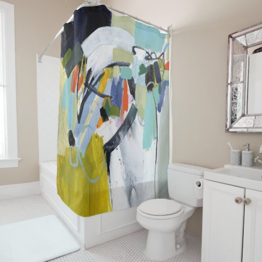 Scarborough Fair - Abstract Douchegordijn (In situ)