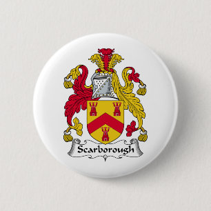 Scarborough Family Crest Ronde Button 5,7 Cm