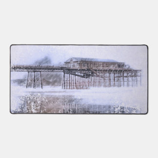 Scarborough North Bay Pier - Vintage Watercolour