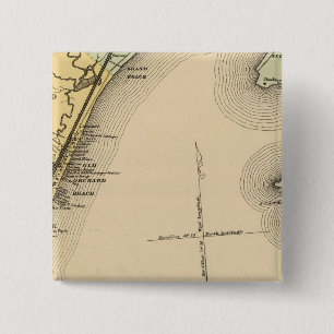 Scarborough, Old Orchard, Saco, Biddeford Vierkante Button 5,1 Cm