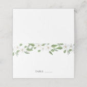 Scarborough Sage Bruiloft Zitplaatsen Kaarten (Buitenkant ongevouwen)