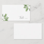 Scarborough Sage Mariage Siège Cartes de lieu (Devant / Derrière)