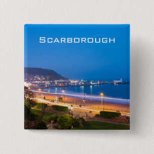 Scarborough South Sands Vierkante Button 5,1 Cm