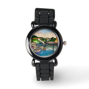 Scarborough Watercolor Horloge