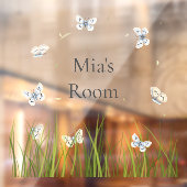  Scarce Blue Butterflies Persoonlijke deur & Raamsticker (Vel 2)