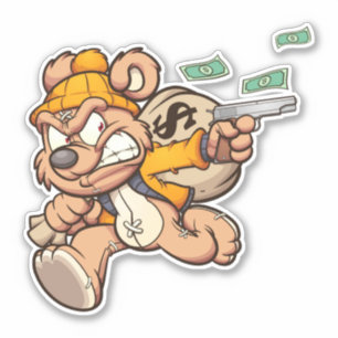Scare Bear - Voleur Sticker