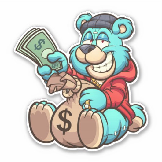 Scare Bear - Voleur Sticker (Devant)