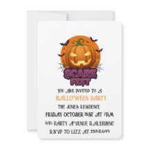 Scare Fest Halloween Party Invitation – Spooky Pum