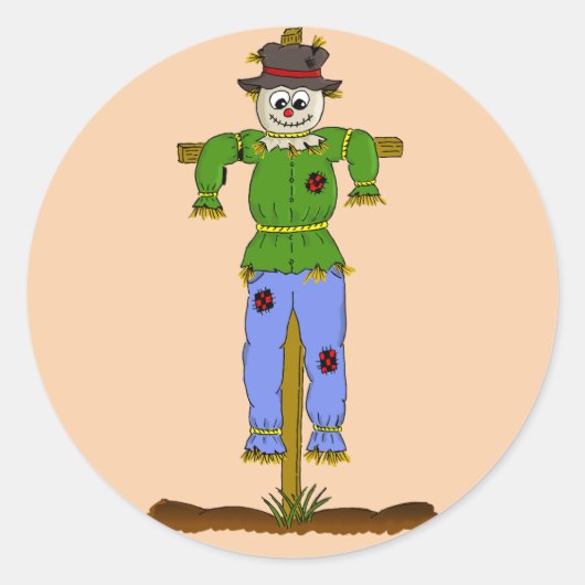 scarecromerstickers ronde sticker (Voorkant)