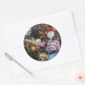 Scarecrow-decoratie Ronde Sticker (Envelop)