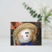 Scarecrow Face Briefkaart (Staand voorkant)