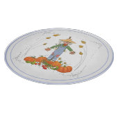 Scarecrow Herfst Harvest Pumpkin Patch Waterverf Snijplank (Hoek)