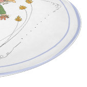 Scarecrow Herfst Harvest Pumpkin Patch Waterverf Snijplank (Hoek)