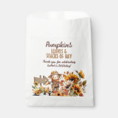 Scarecrow Herfst Zonnebloem Verjaardag Bedankzakje (Voorkant)