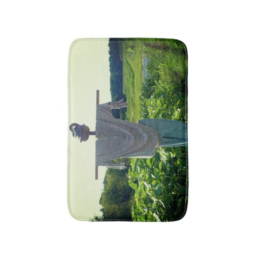 Scarecrow in tuinveld badmat (Voorkant Verticaal)