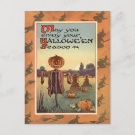 Scarecrow Jack O Lantern Pumpkin Briefkaart