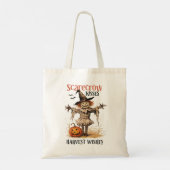 Scarecrow Kisses en Oogst Wensen Herfst Tote Bag (Achterkant)
