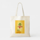 Scarecrow met pompoenen Canvas tas (Achterkant)