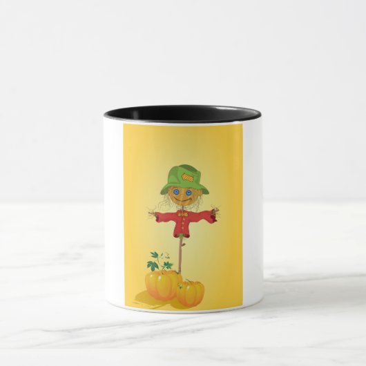 Scarecrow met pompoenen Mok (Midden)