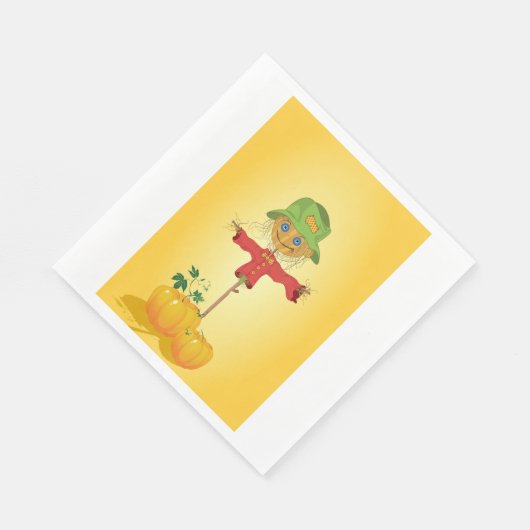 Scarecrow met pompoenpapier servetten (Hoek)