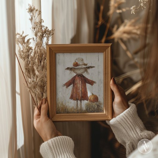 Scarecrow Portret Schilderij Straw Man Poster