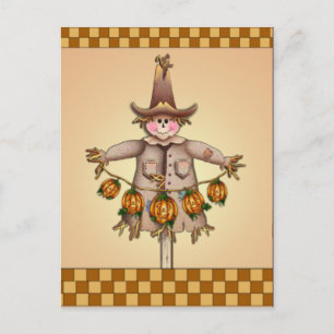SCARECROW & PUMPKIN JACKS VAN SHARON SHARPE BRIEFKAART