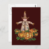 SCARECROW & PUMPKIN PATCH DOOR SHARON SHARPE BRIEFKAART (Voorkant / Achterkant)