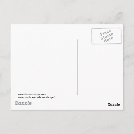 SCARECROW & PUMPKIN PATCH DOOR SHARON SHARPE BRIEFKAART (Achterkant)