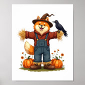 Scarecrow Samoyed Dog Poster (Voorkant)