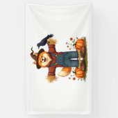 Scarecrow Samoyed Dog Spandoek (Verticaal)