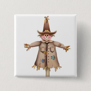 SCARECROW VAN SHARON SHARPE VIERKANTE BUTTON 5,1 CM