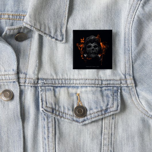 Scarecrow - Welkom in Gotham City Vierkante Button 5,1 Cm (In situ)