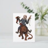 Scarecrows krijgt een rand van de leeuw briefkaart (Staand voorkant)