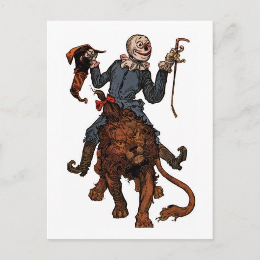 Scarecrows krijgt een rand van de leeuw briefkaart (Voorkant)