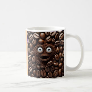 "Scared Bean" Coffee Mok – Voor koffieliefhebbers