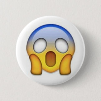 Scared Emoji Ronde Button 5,7 Cm
