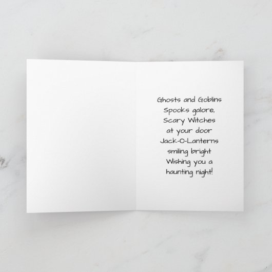 Scared Haunting Kaart (Binnen)