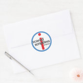 Scared Scriptless Ronde Logo Stamp Sticker (Envelop)