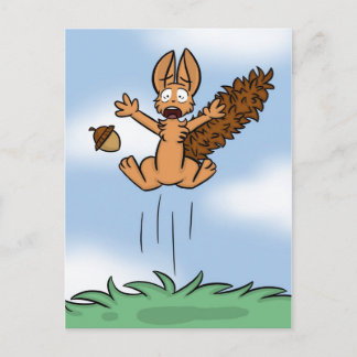 Scared Squirrel Briefkaart