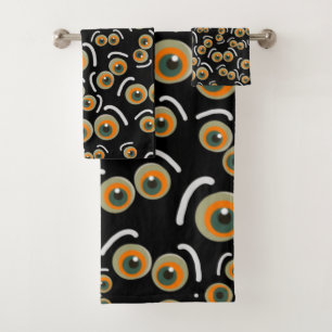 Scaredy Cat Halloween Boo Eyes Bat Bad Handdoek