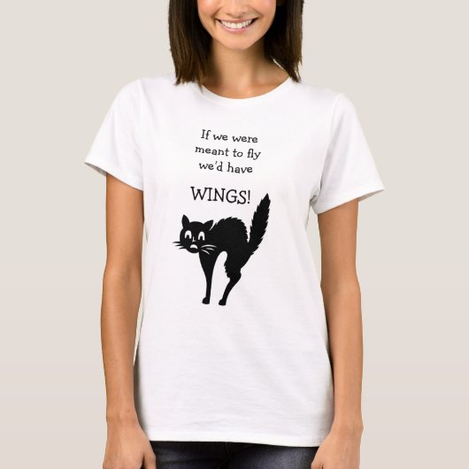 Scaredy-Cat Slogan T-shirt (Voorkant)