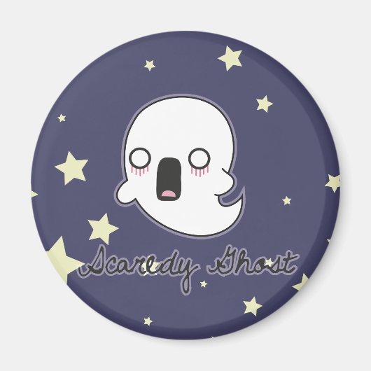 Scaredy Ghost Magneet (Voorkant)