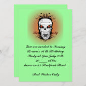 Scarey 16 e Anniversaire Invitation de fête (Devant / Derrière)