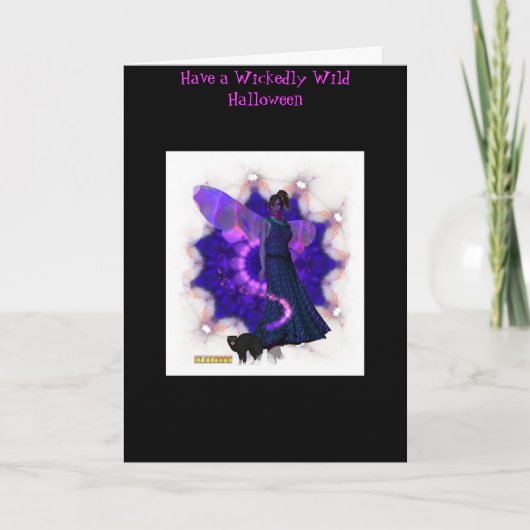 Scarey Faery Halloween Kaart (Voorkant)