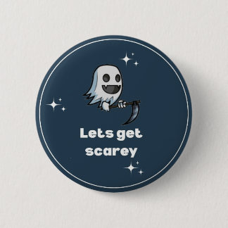 Scarey ghost pin ronde button 5,7 cm