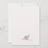 Scarf Knitting Party Kaart (Achterkant)