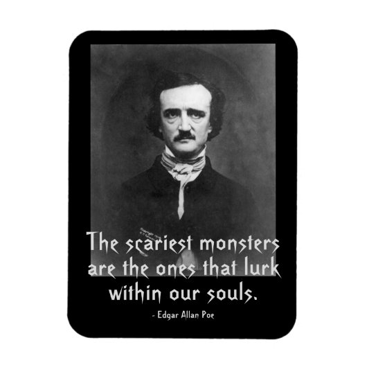 Scariest Monsters Edgar Allan Poe Magneet (Verticaal)