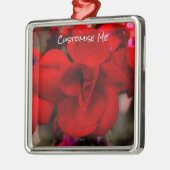 Scarlet Begonias Metalen Ornament (Links)