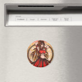 Scarlet Belly Dancer Magnet Magneet (Insitu (Vaatwasser))
